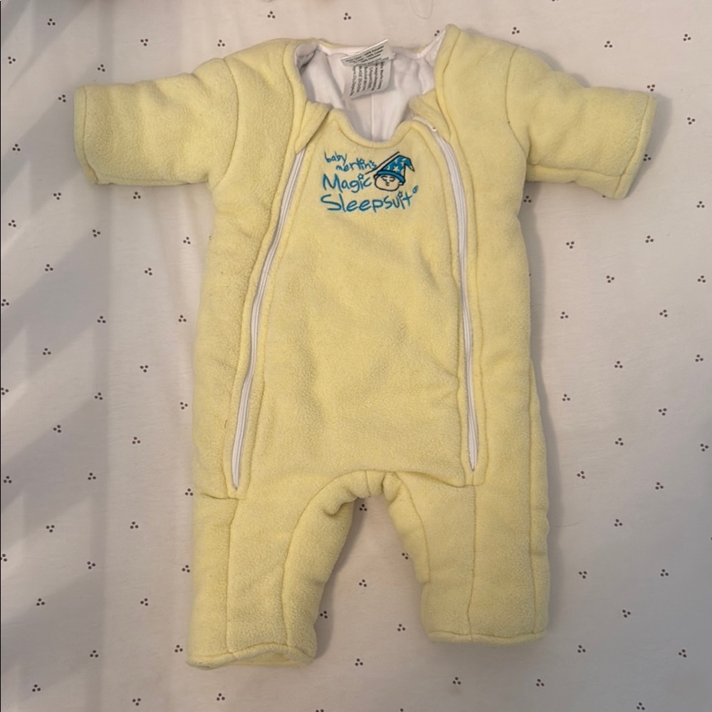 Yellow Sleep Sack Pajamas with Cozy Fabric
